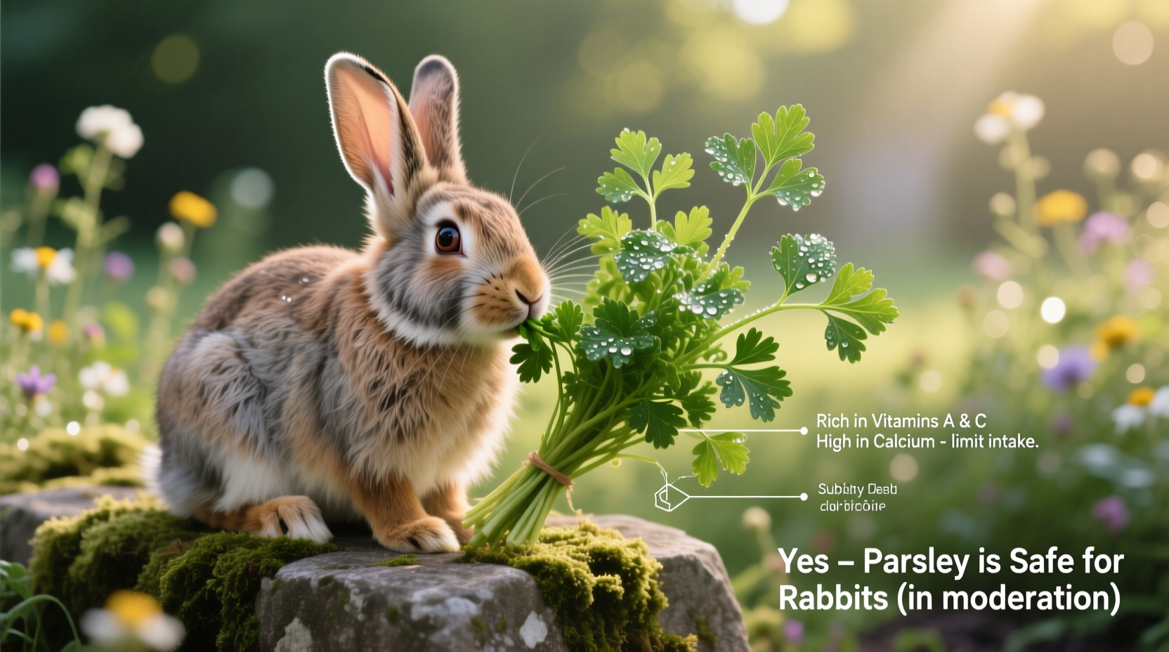 can rabbits safely eat parsley as part of their diet