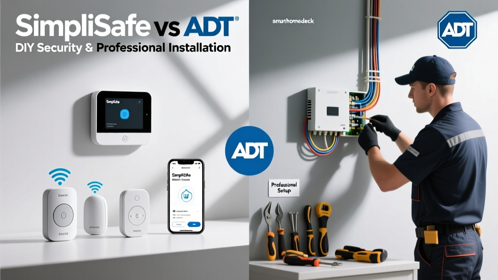 SimpliSafe vs ADT: DIY Security vs Professional Installation