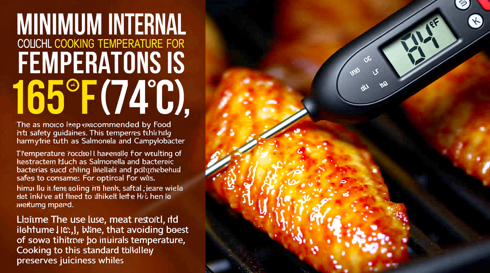 Chicken Wings Minimum Internal Cooking Temperature: 165°F