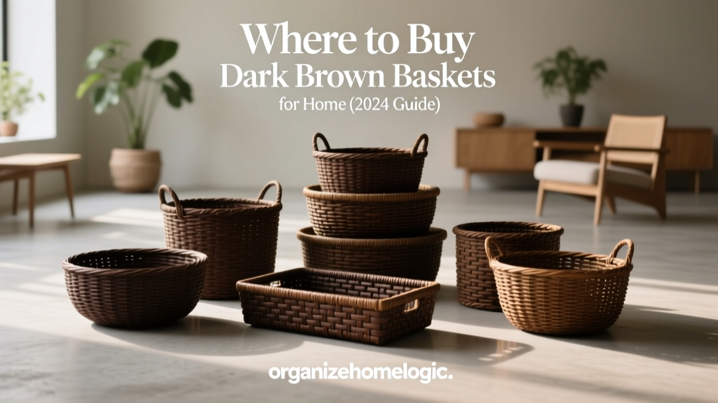 Where to Buy Dark Brown Baskets for Home (2024 Guide)