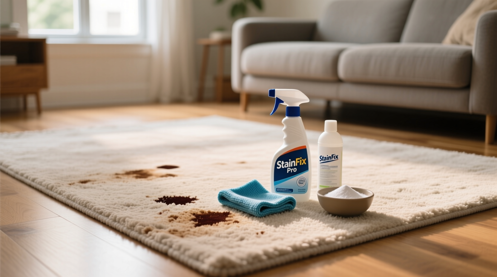 easy carpet stain solutions