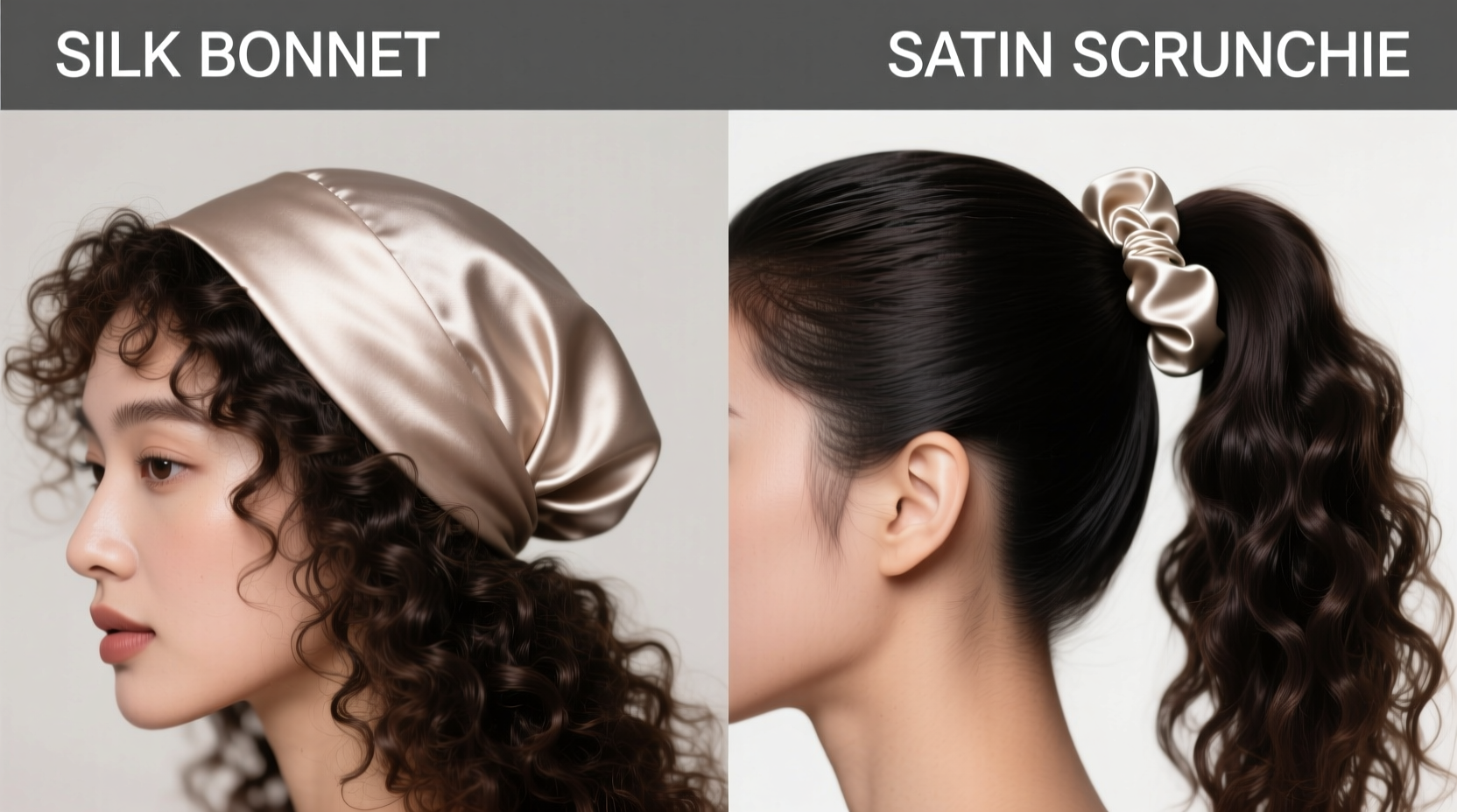 silk bonnet vs satin scrunchie which protects curls better at night