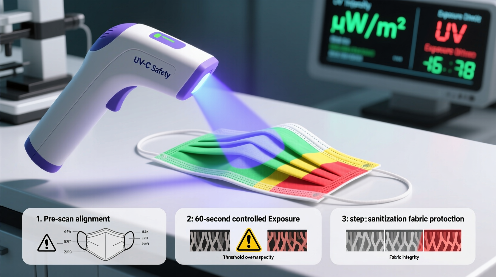 closet uv sanitizer wand safety for masks