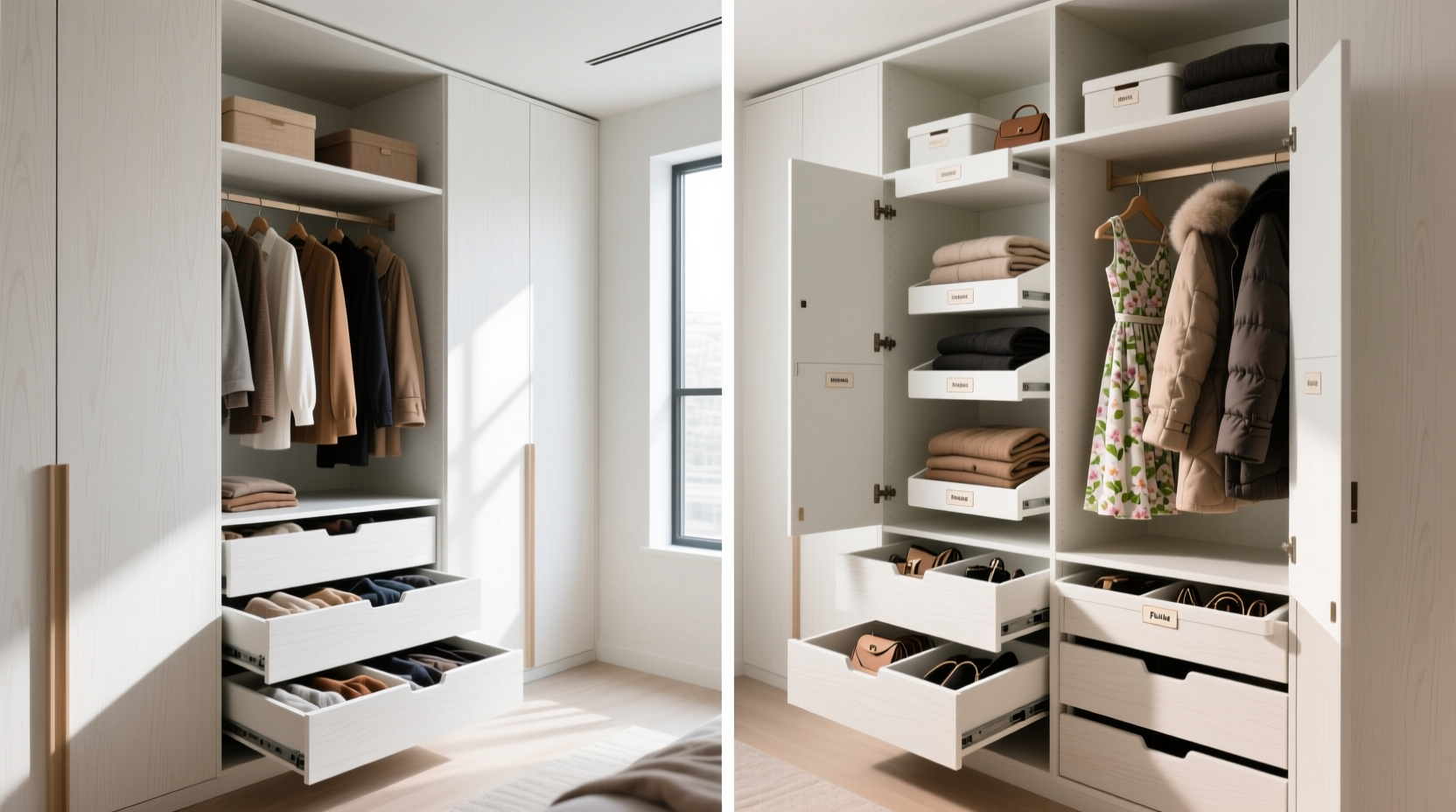 closet drawer organizers vs modular inserts