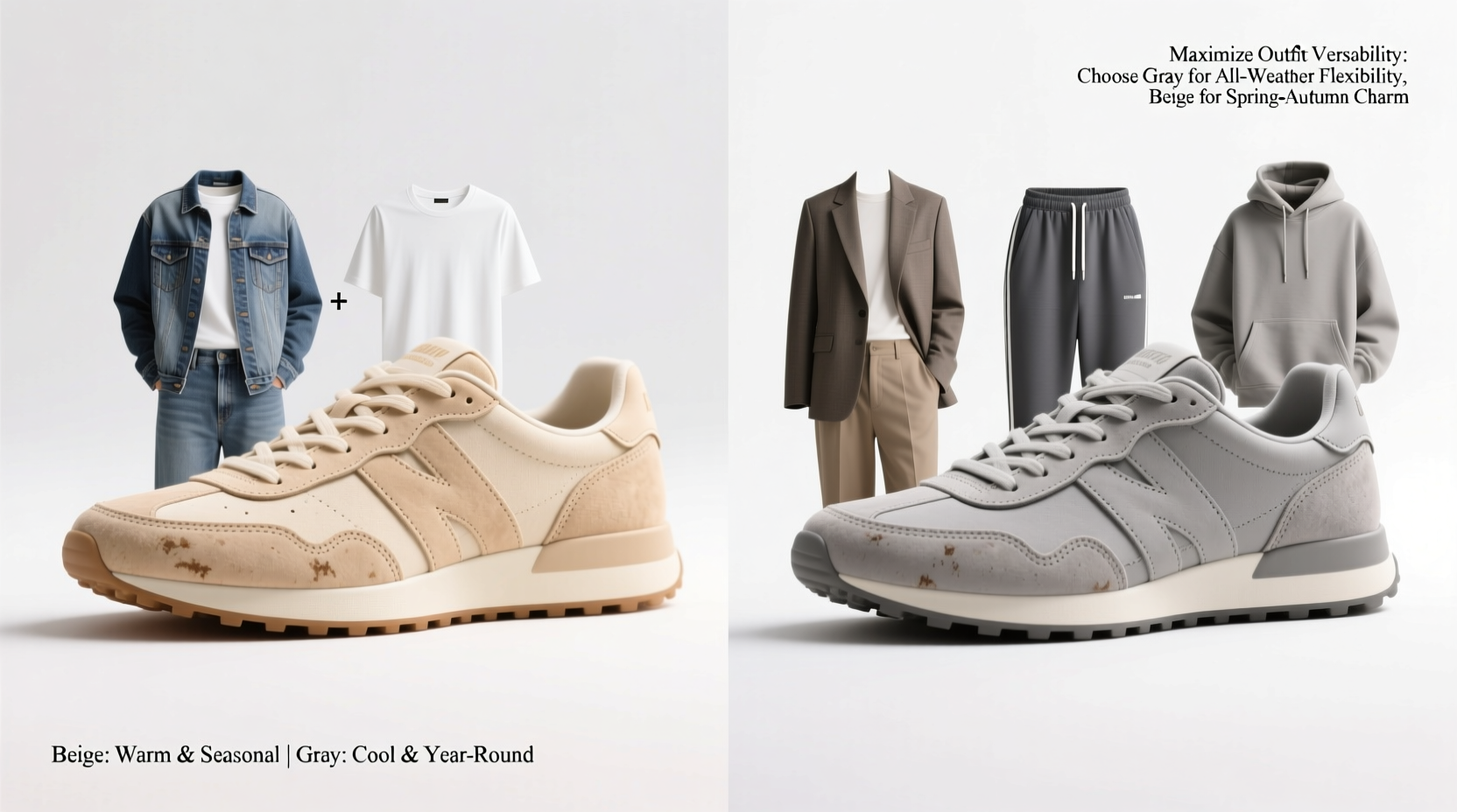 Stylish Beige and Gray Sneakers Premier Road Ultra Shoes - Reebok main image 3