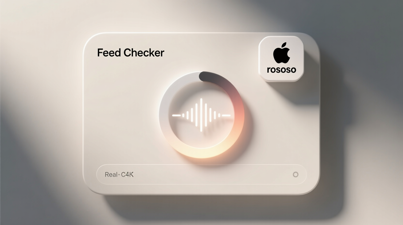 rososo is a clean minimalist feed checker