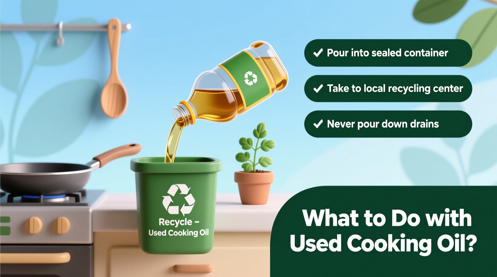 what to do used cooking oil