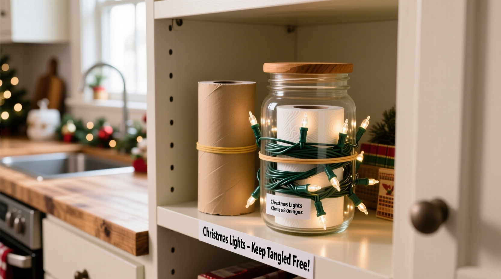 how to store christmas lights without tangling using simple household items