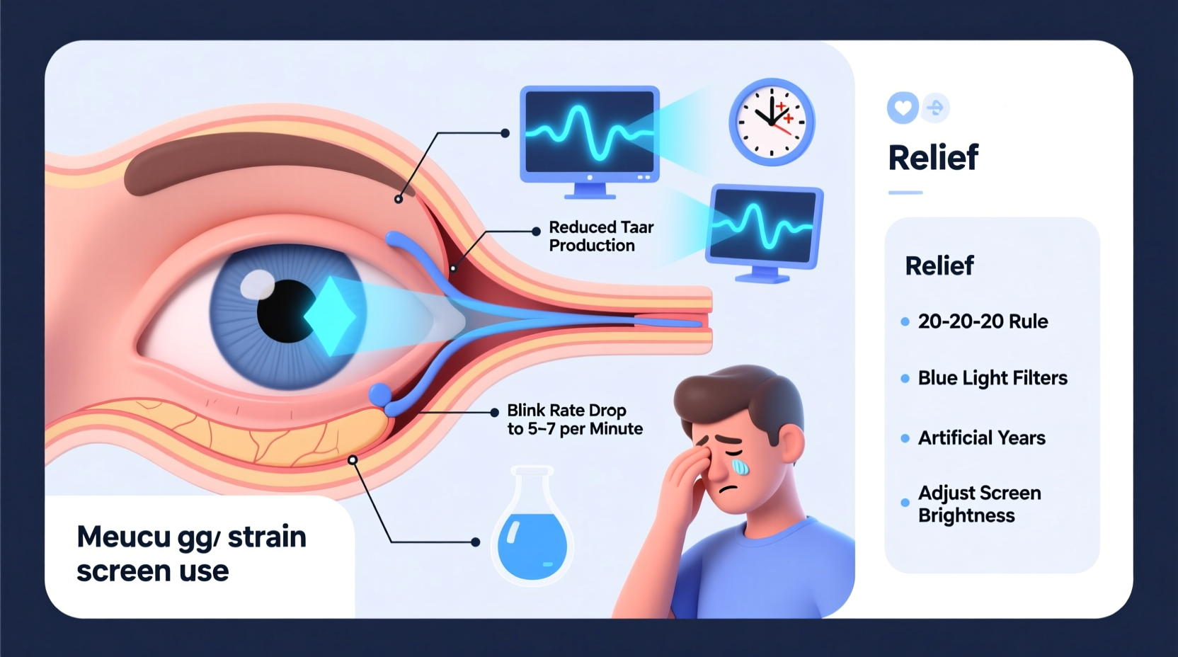 why do my eyes feel gritty after screen time and how to find relief