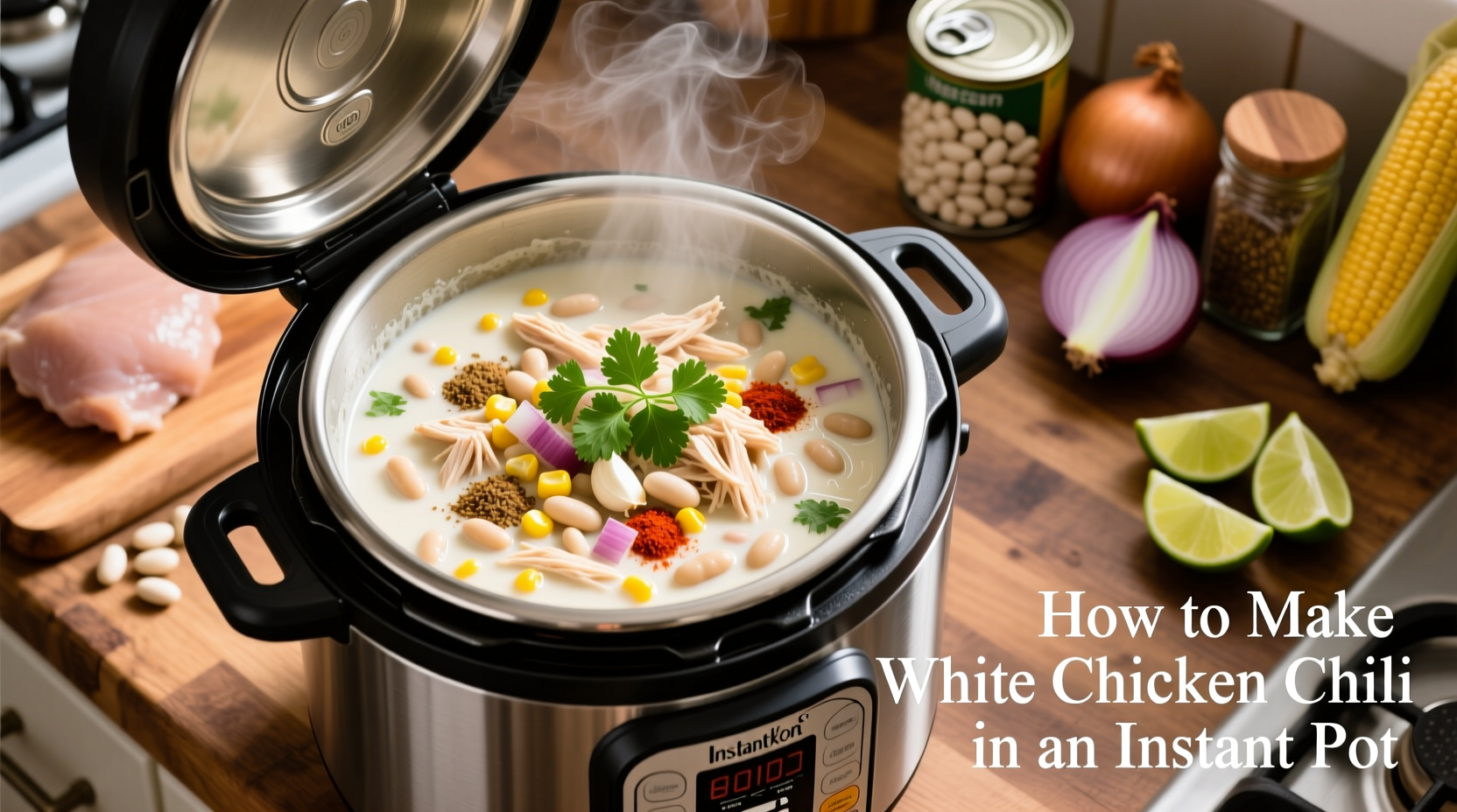 how to make white chicken chili in an instant pot