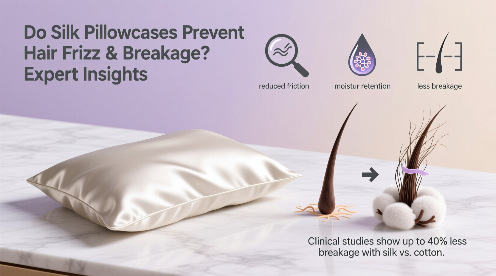 do silk pillowcases really prevent hair frizz and breakage expert insights