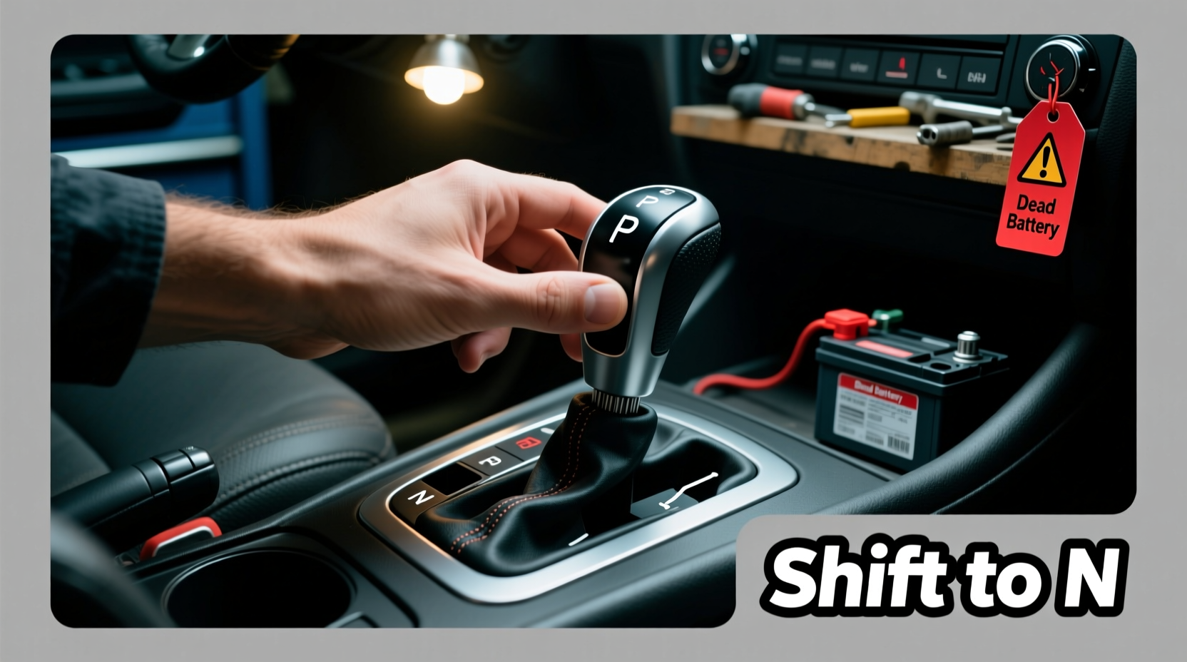 how to put car in neutral with dead battery