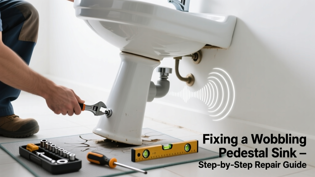 Fixing a Wobbling Pedestal Sink That Makes Noise