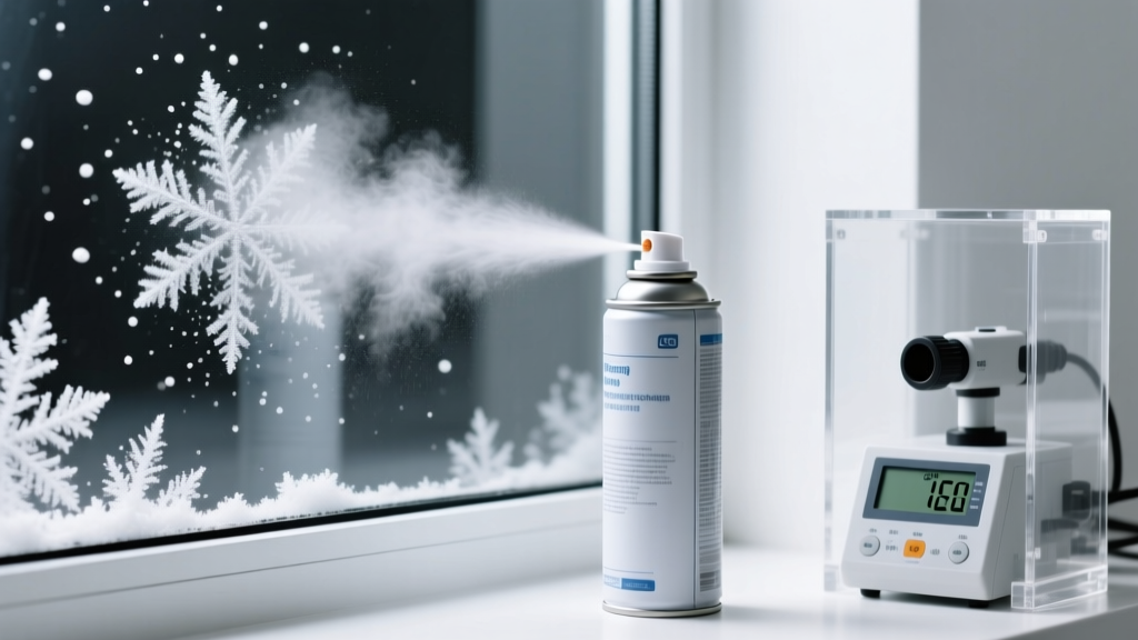 Artificial Snow Spray For Windows Does It Damage Glass Over Time
