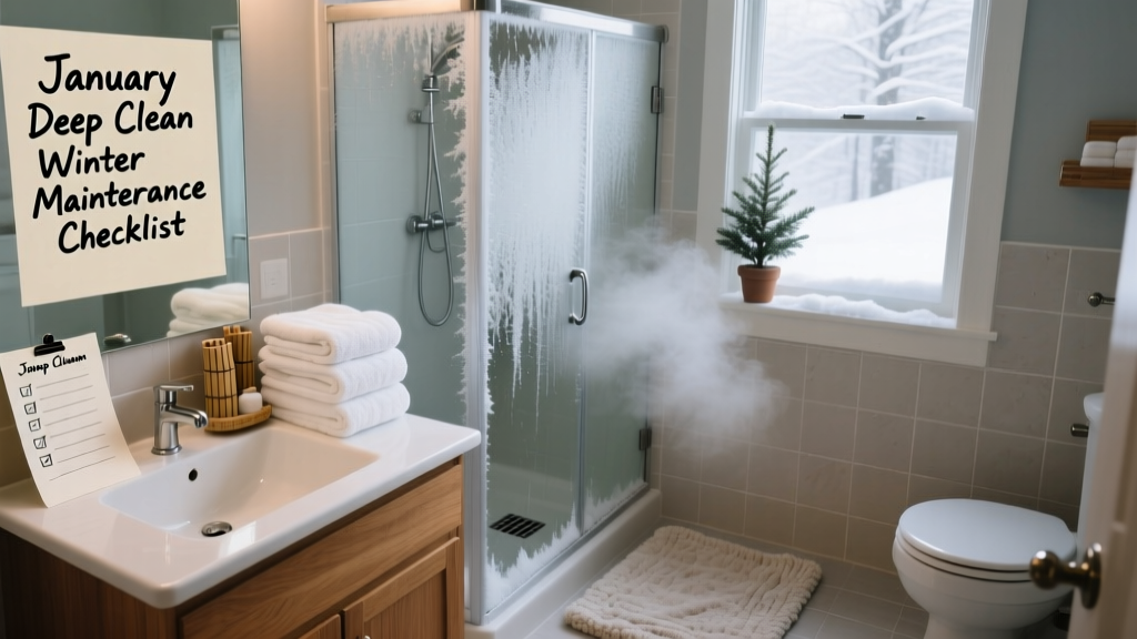 January Deep Clean Bathroom: Winter Maintenance Checklist