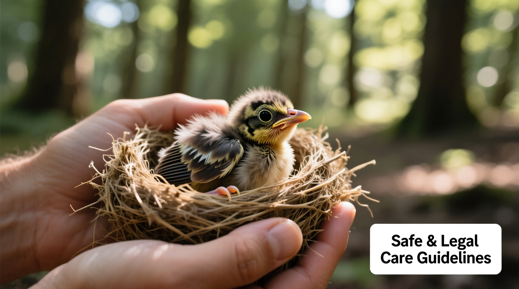 How to Care for a Newborn Bird Safely and Legally