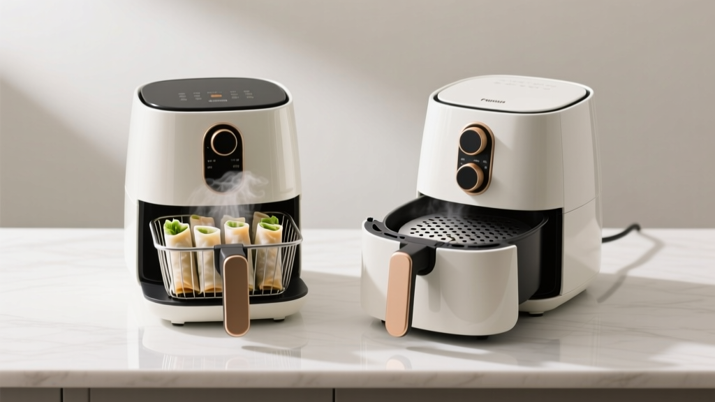 Frozen Spring Rolls: Air Fryer Basket vs. Perforated Line...