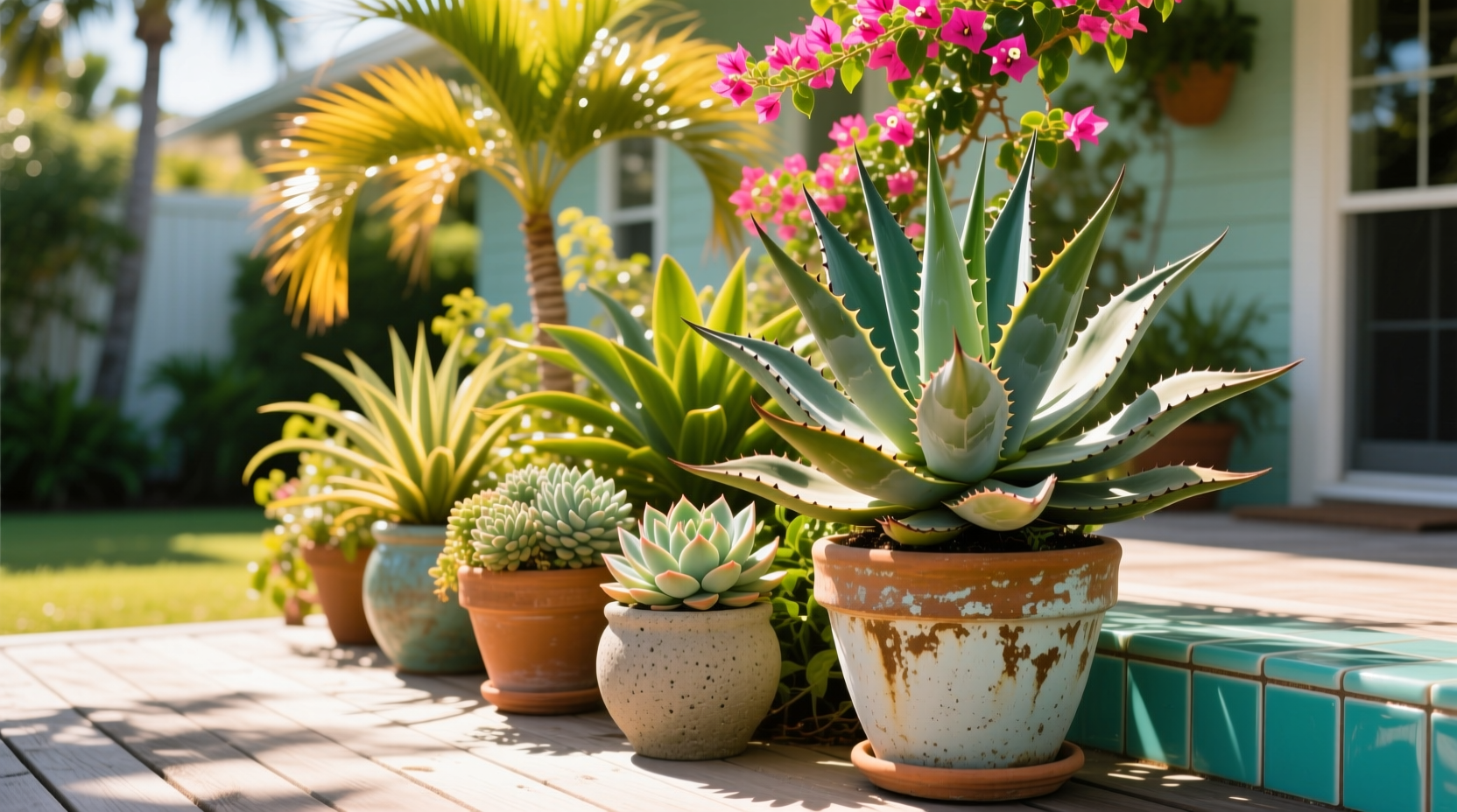 full sun florida plants for pots
