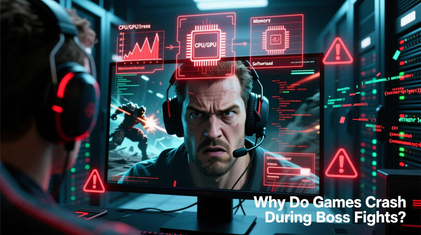 why do video games crash only during boss fights hardware or software issue