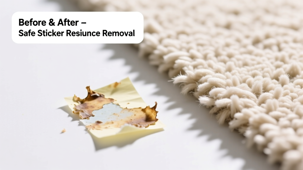 How to Remove Sticker Residue from Carpet Safely