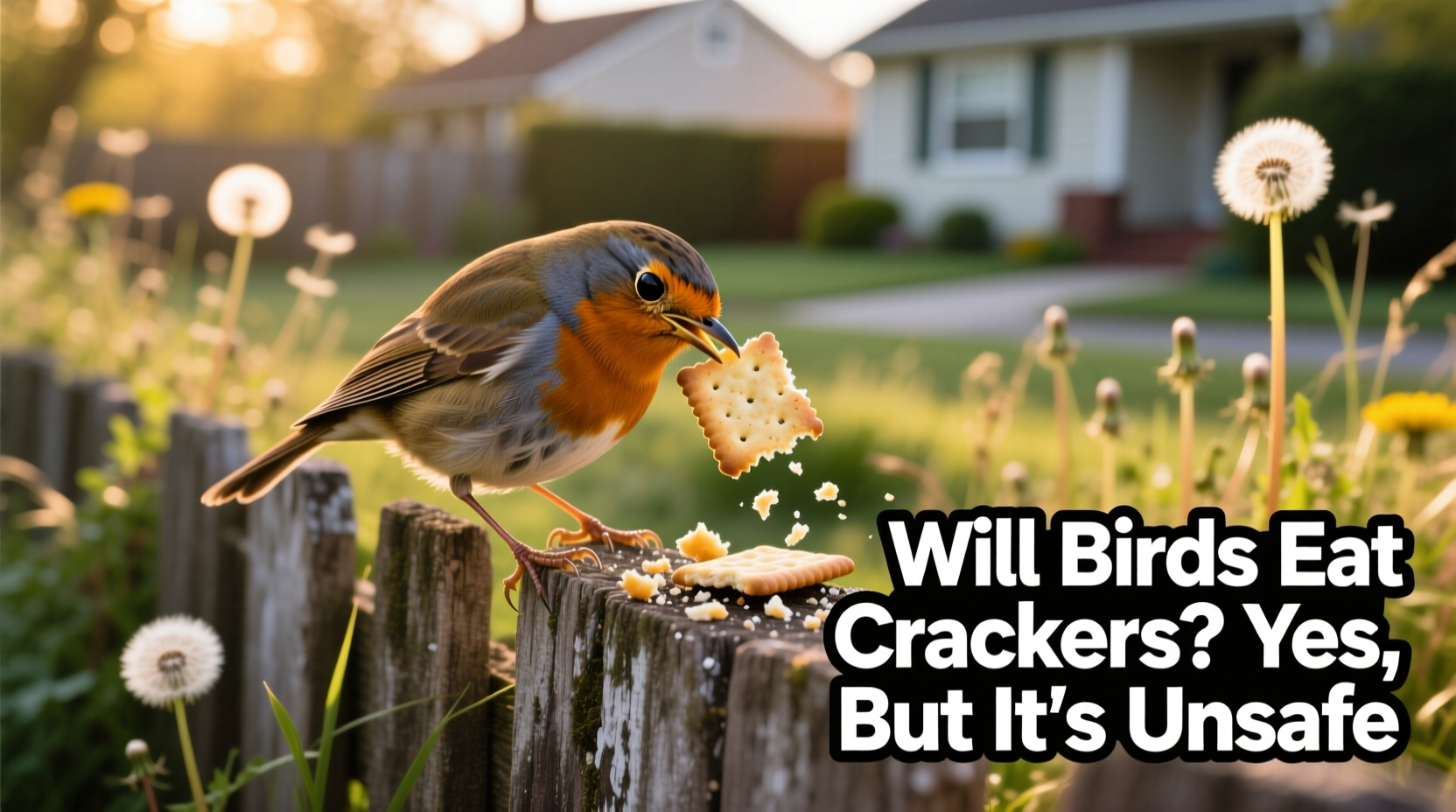will birds eat crackers