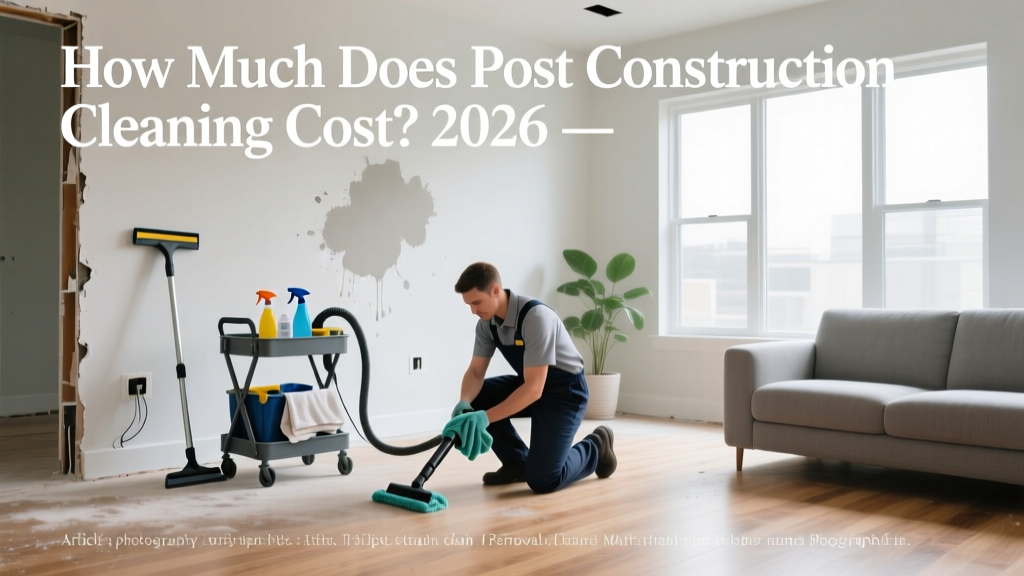 How Much Does Post Construction Cleaning Cost? 2026