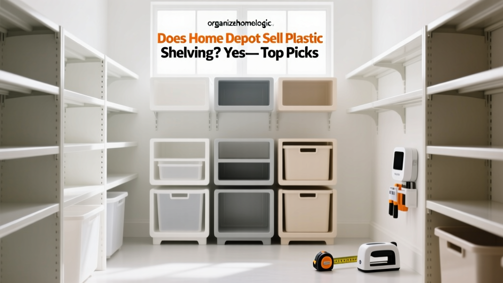 Does Home Depot Sell Plastic Shelving? Yes—Top Picks