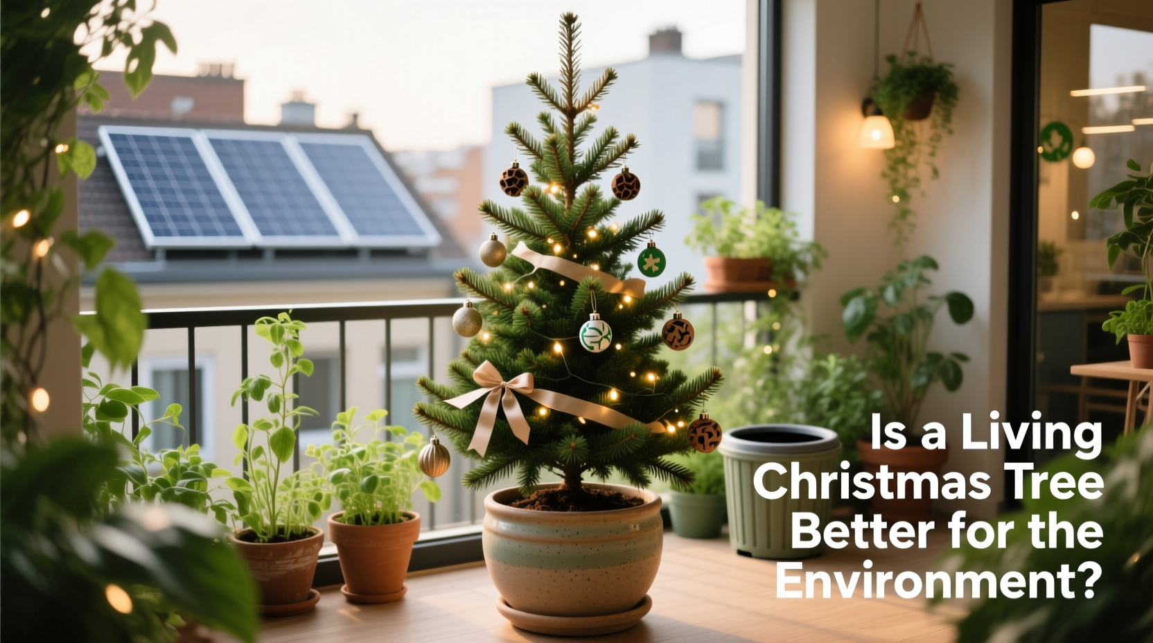Is A Living Christmas Tree In A Planter Better For The Environment