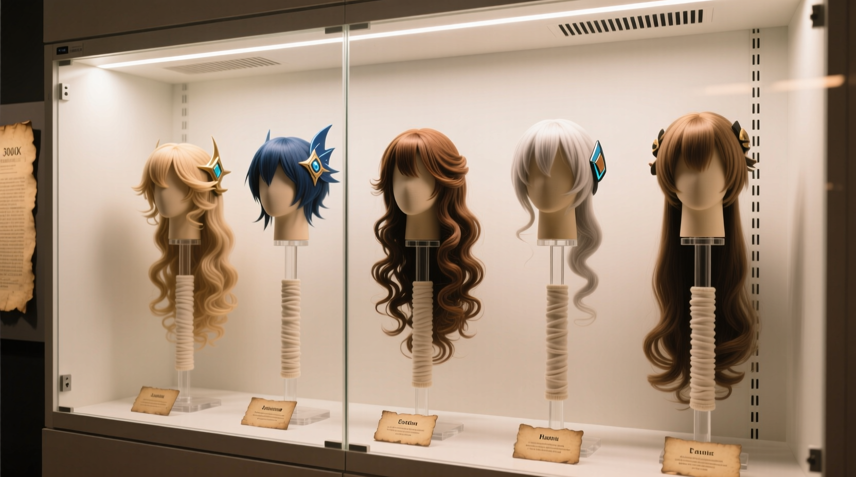 cosplay wig storage upright undamaged