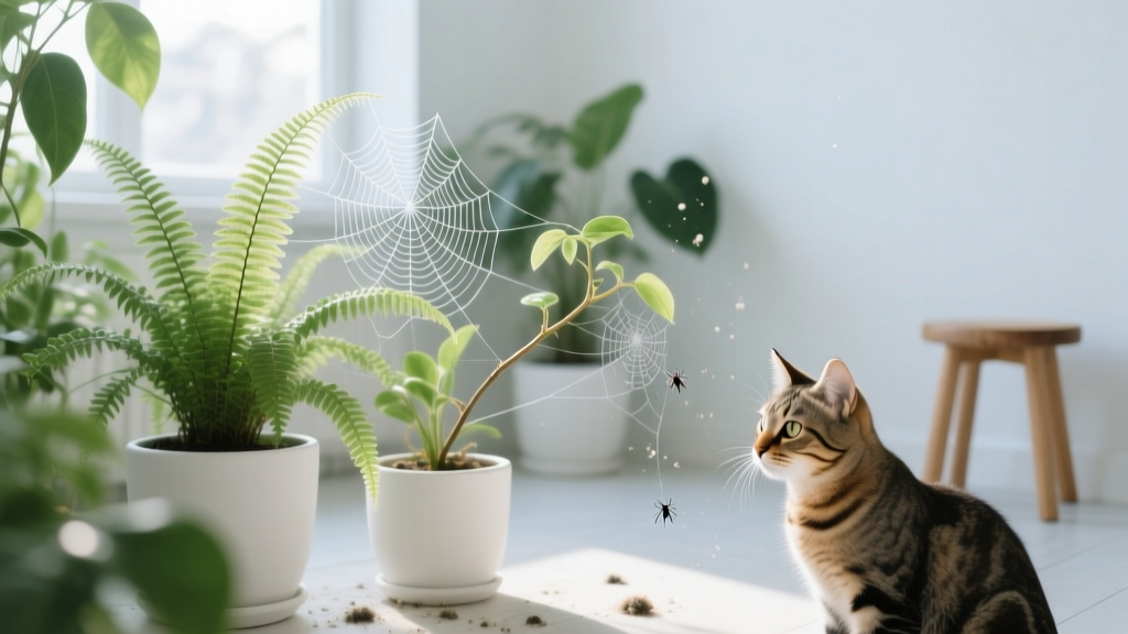 Spider Webs on Indoor Plants: Safe, Cat-Friendly Removal