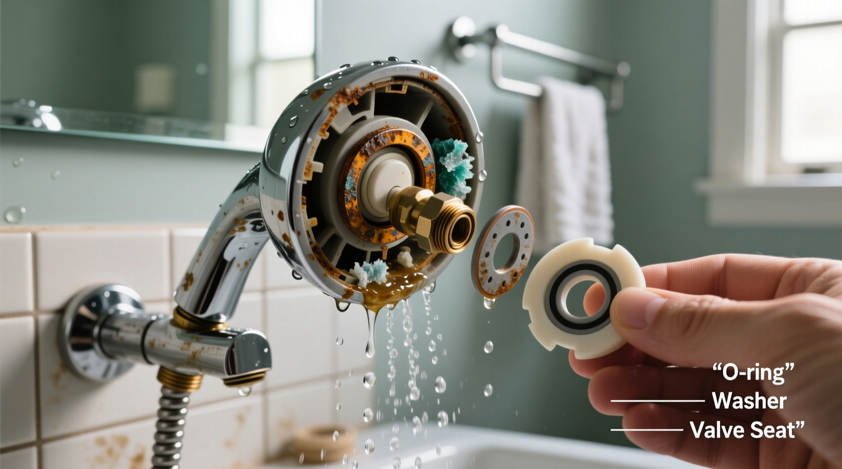 why does my shower head leak after turning it off and how to fix