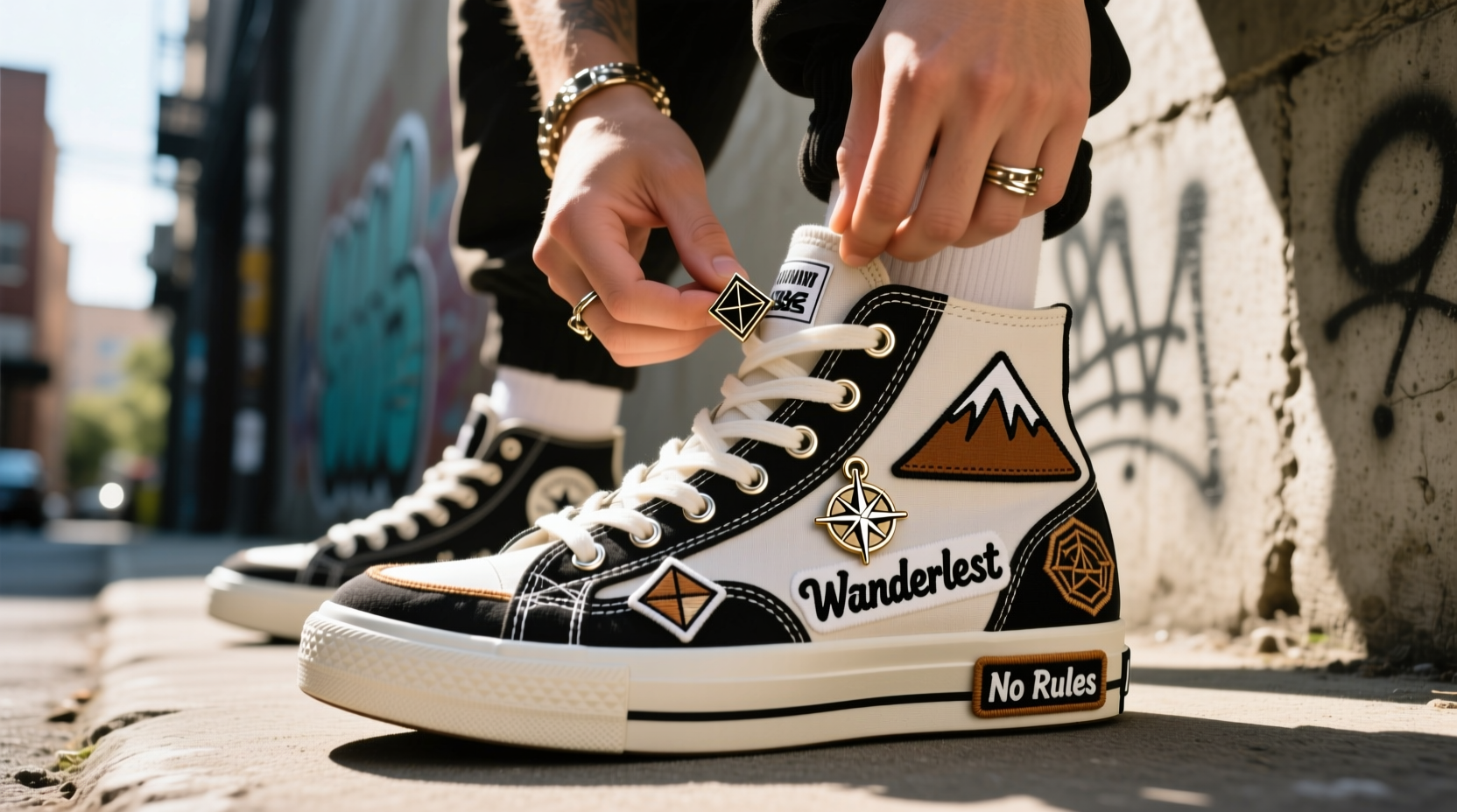 how to personalize your sneaker collection with removable patches and pins