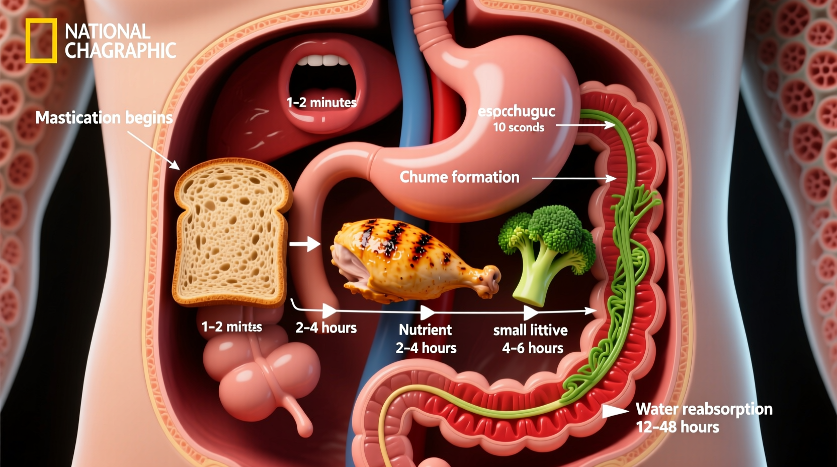 how long does it take for food to digest