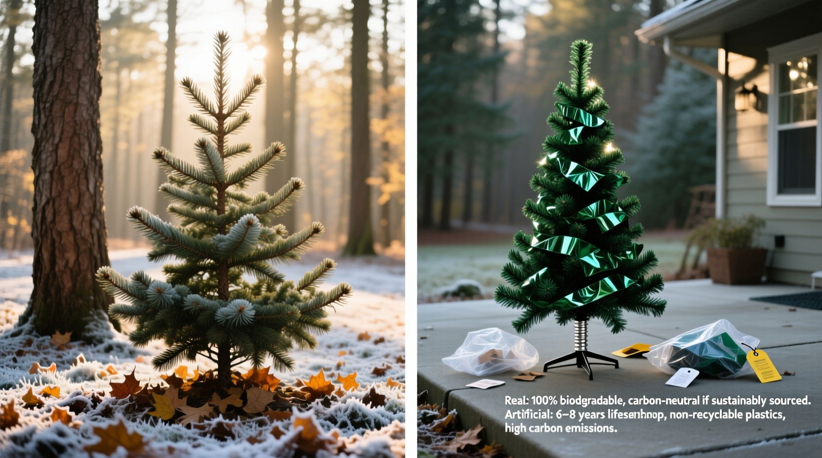 is a real christmas tree better than an artificial one environmentally