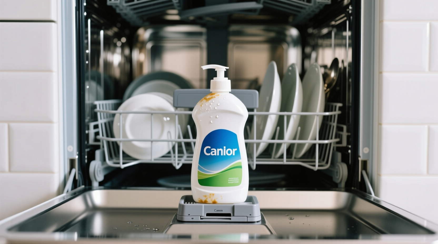 regular dish soap in dishwasher