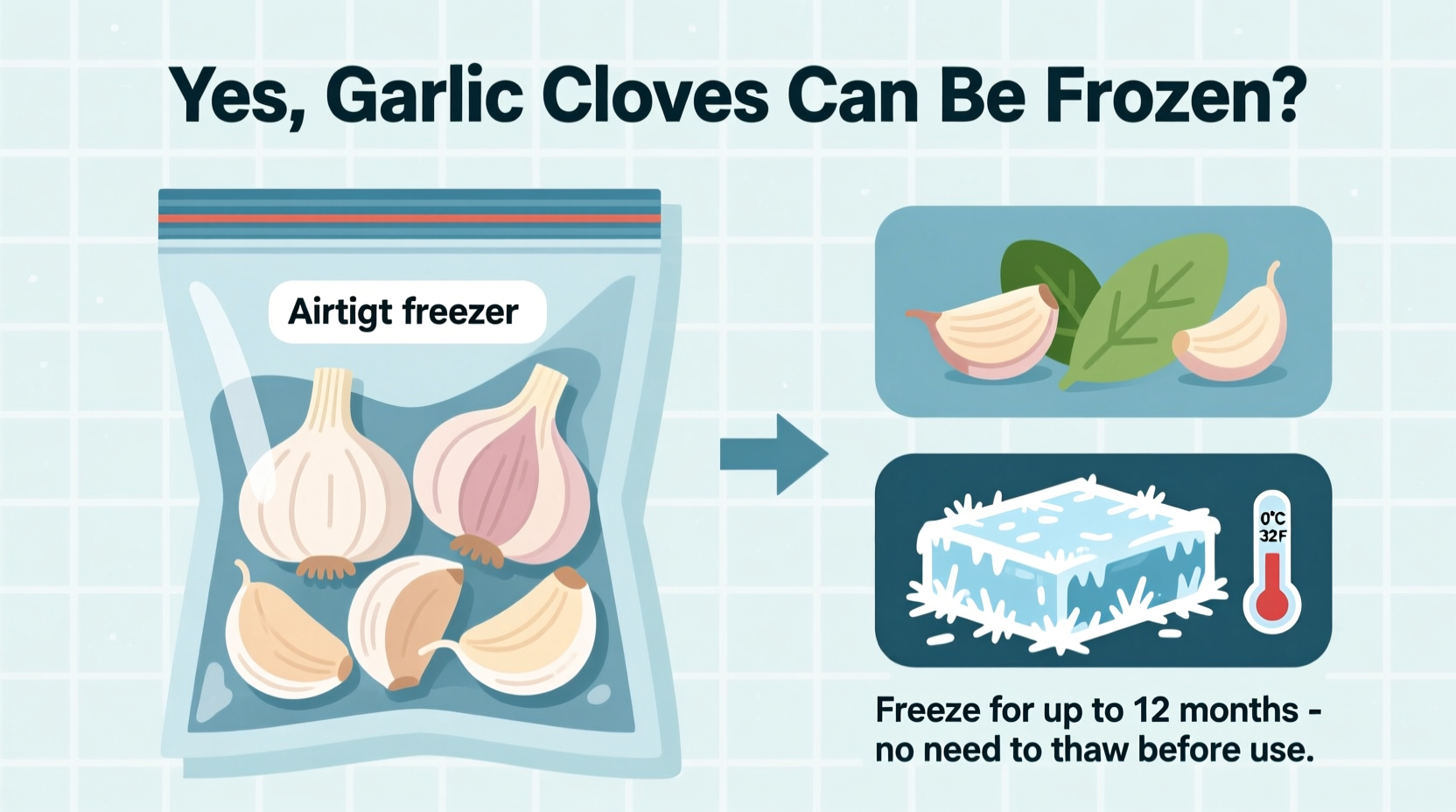 Can I Freeze Garlic Cloves? Yes, Here's How (12-Month Guide)