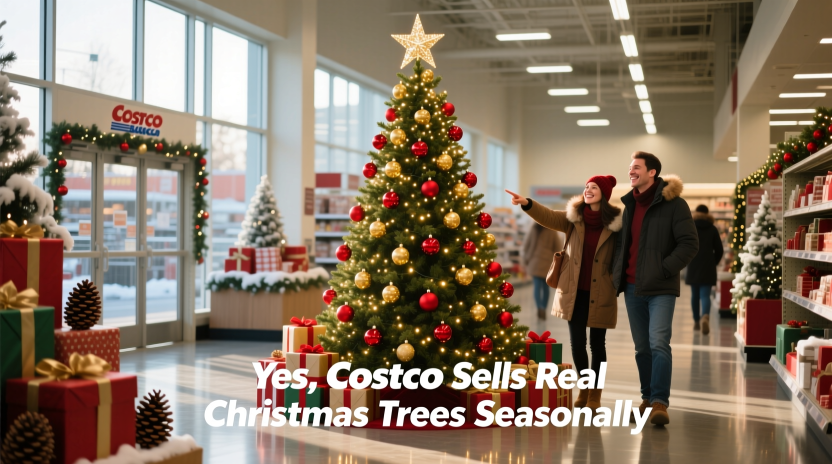 does costco sell real christmas trees