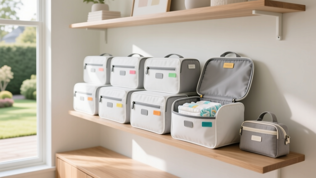 Diaper Bag 'Modular Pouch' System That Fits Any Bag Size