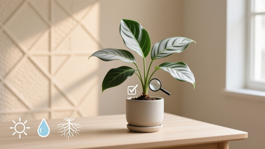 Aglaonema Silver Bay Not Growing? Fix It in 7 Days