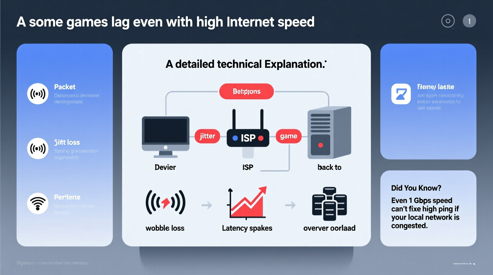 why do some games lag even with high internet speed