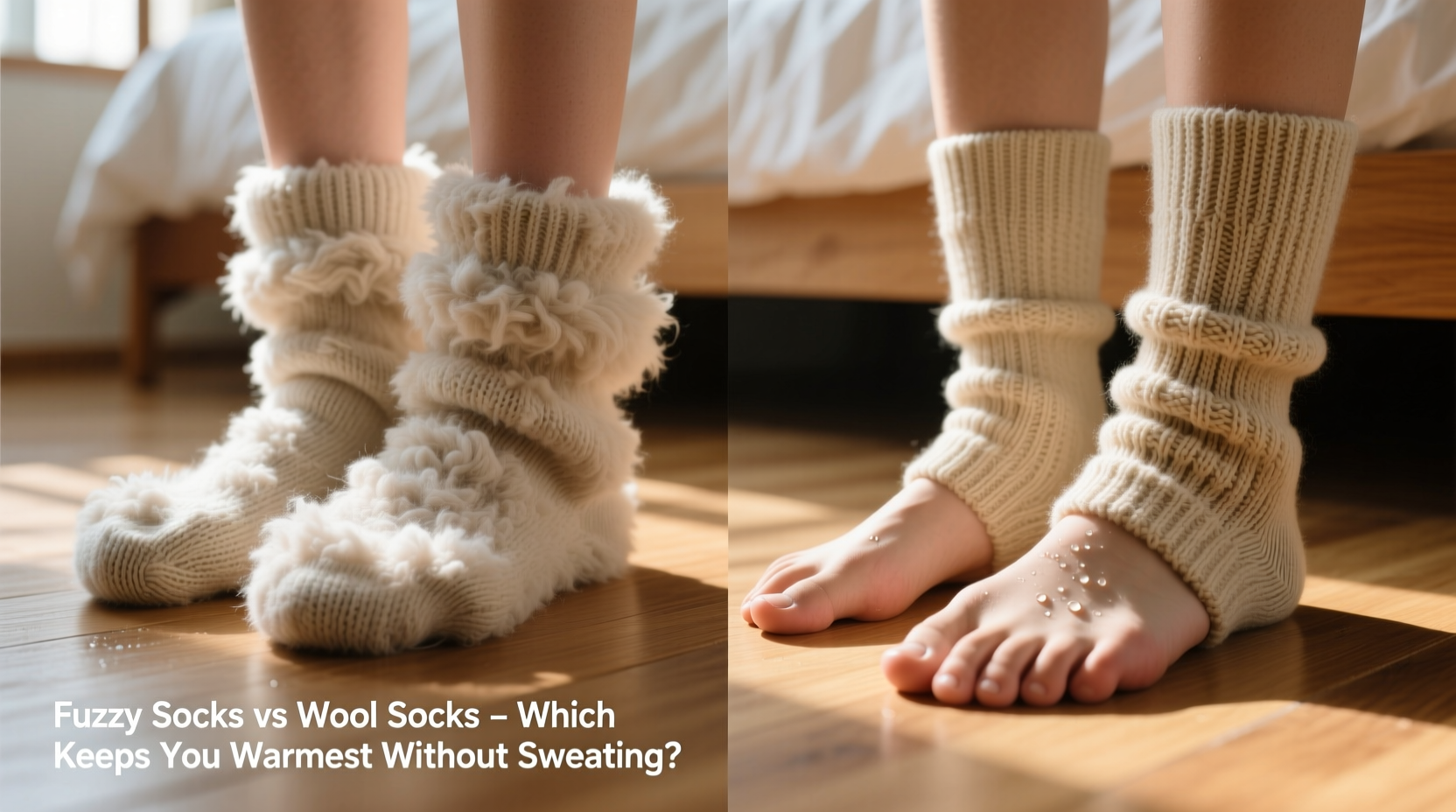 fuzzy socks vs wool socks which keeps your feet warmest without sweating