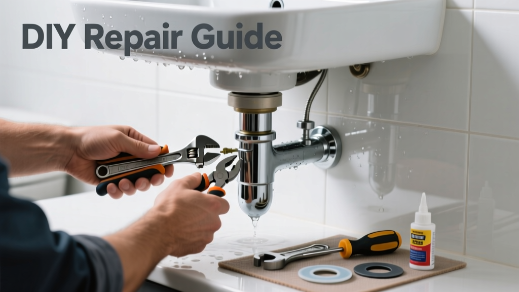 Fixing a Leaking Garbage Disposal in the Bathroom