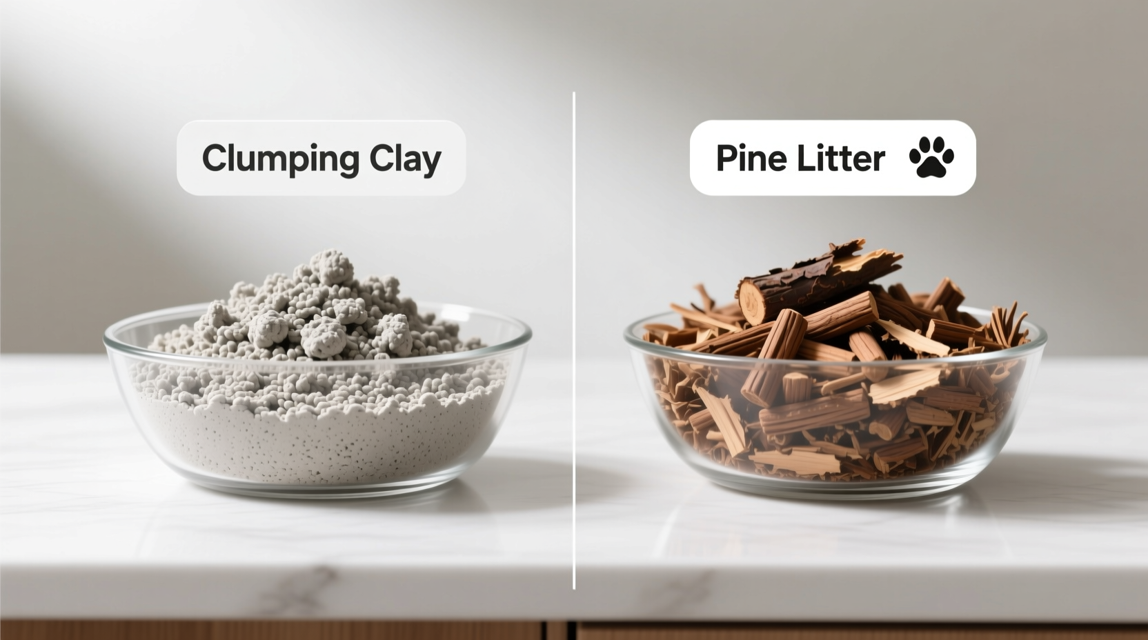 clumping clay vs pine litter which covers cat odors better