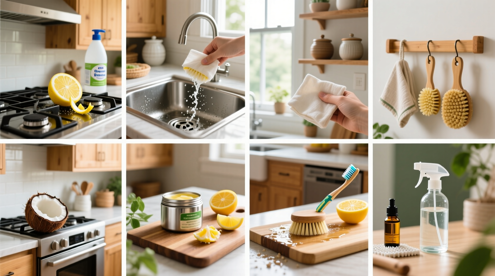 8 eco friendly kitchen cleaning hacks