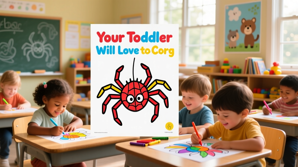 Spider Coloring Pages Your Toddler Will Love To Color: Developmentally Appropriate Designs for Ages 2–4