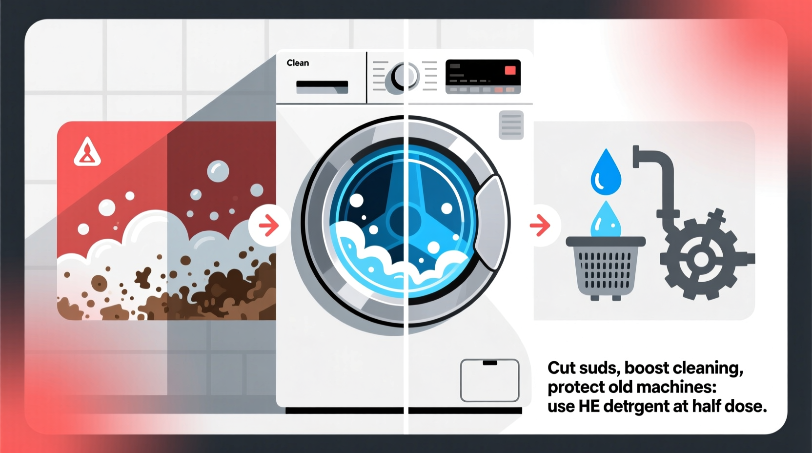 he vs regular detergent in old machines the suds truth