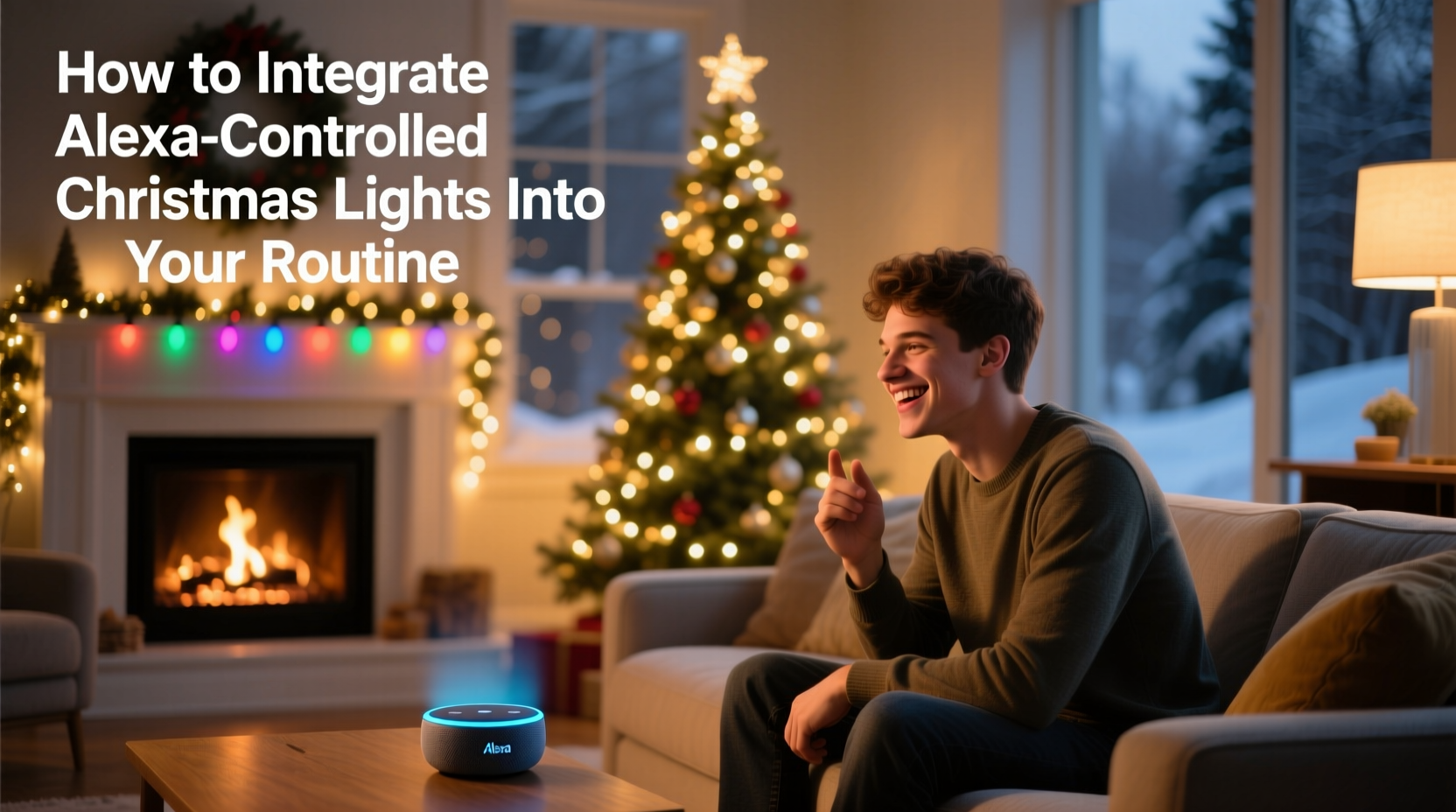 how to integrate alexa controlled christmas lights into your routine