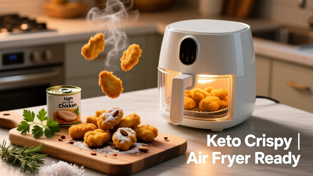 Air Fry Keto Canned Chicken Nuggets (Crispy & Safe)