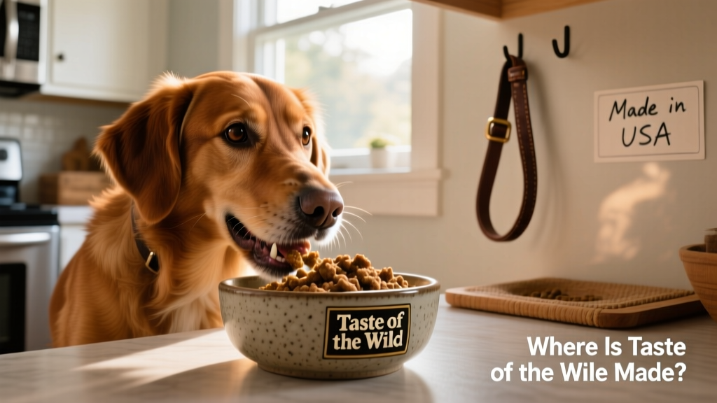 brown dog eating its food