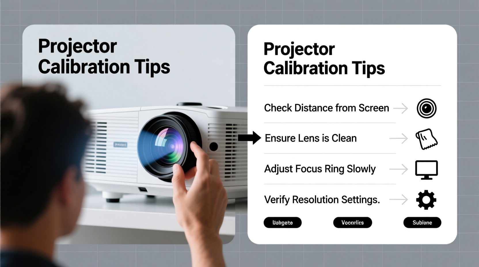 why is my projector blurry even after focusing simple calibration tips